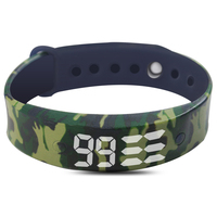 Montre connectée sportive Haiou avec alarme de vibration puissante, montre pour l'incontinence urinaire, réveil pour les patients sourds atteints de la maladie de Parkinson, boîtier rectangulaire en silicone