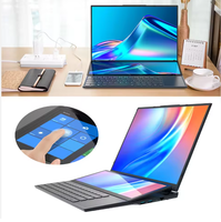 Ordinateur portable de jeu professionnel Intel I7 9750H Core 16,1 pouces + 14 pouces double écran IPS 1920x1200 Windows 11, corps métallique, neuf