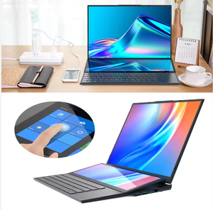 Ordinateur portable de jeu professionnel Intel I7 9750H Core 16,1 pouces + 14 pouces double écran IPS 1920x1200 Windows 11, corps métallique, neuf - Product Image 5