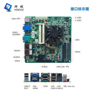 เมนบอร์ดเซิร์ฟเวอร์ Yentek NVR38 รุ่น Mini ITX รองรับ I5 6287u พร้อมพอร์ตเครือข่ายคู่ และช่องใส่ฮาร์ดดิสก์ SATA 13 ช่อง - Product Image 3
