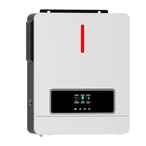 3.6kw 6.2kw 단상 온/오프 거드 태양 인버터 24V 48V DC 230V 하이브리드 태양 인버터 LiFeP04 배터리 순수 사인파