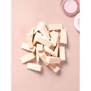 24 éponges de maquillage humides et sèches lavables pour le visage et la beauté Logo personnalisable pour cosmétiques - Product Image 1