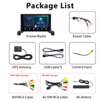 Autoradio tactile Android 2 Din 8 cœurs 4G DSP BT Carplay sans fil Stéréo GPS Navigation pour Peugeot 4008/5008 2017-2020