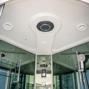 2019 di lusso Multi-funzionale di <span class=keywords><strong>cabina</strong></span> <span class=keywords><strong>doccia</strong></span> con <span class=keywords><strong>vasca</strong></span> da bagno 5 MILLIMETRI di vetro nero chiusa <span class=keywords><strong>doccia</strong></span> - Product Image 6