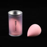 Bouteille cylindrique vide en plastique transparent PET PVC, boîte en étain givrée, emballage pour œufs en éponge, tube cadeau cylindrique transparent