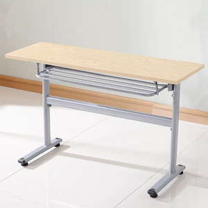 <b>Folding</b> Training <b>Table</b> Frame Cold Rolled Steel Rectangle Minimalist Design Foldable Conference <b>Table</b> Office Furniture - Product Image 2