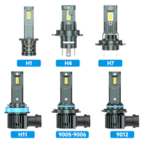Phares LED Z18 Pro 68W pour accessoires automobiles, 6000K 7000lm, H7 H4 H8 H9, Plug and Play