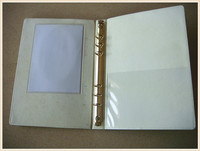 Carnet à 6 anneaux personnalisable, reliure parfaite, couverture rigide, papier écologique imprimé offset, estampage à chaud doré, Souvenir d'amour et de mariage