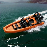 Bateau semi-rigide gonflable SP860 en fibre de verre, certifié SOLAS, 860 cm, pour transport de personnel, offshore, côtier, usage commercial et de travail