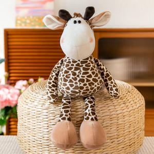 Juego de Peluches de Animales de la Selva Realistas, León, Tigre, Elefante, Jirafa, Animales de Peluche Suaves para Niños - Product Image 3