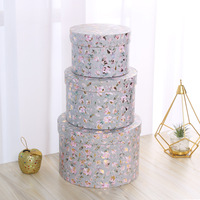 Boîte en carton ronde cylindrique de luxe avec couvercle pour impression offset