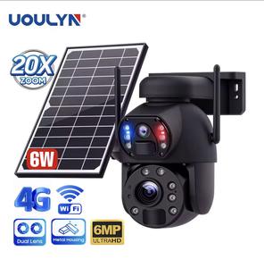 نظام كاميرا مراقبة PTZ ذكي لاسلكي يعمل بالطاقة الشمسية مع رؤية ليلية 20X ومقاوم للماء، شبكة 4G وواي فاي، للاستخدام الخارجي، من Ubox - Product Image 1