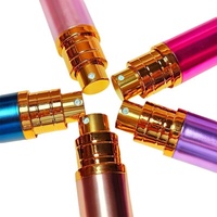 Flacon pulvérisateur de parfum rechargeable de 5 ml avec pompe de pulvérisation vide et buse en plastique électroplaqué, portable