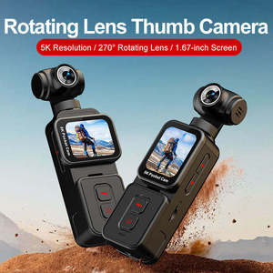 Cámara Deportiva K28 4K, Videocámara Digital de Bolsillo, WiFi 270 °   Cámara para Videos Vlog con Rotación de Lente - Product Image 3