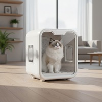 Séchoir à poils d'animaux intelligent à commande numérique, grande capacité, 220V, séchage rapide domestique, vitesse du vent constante