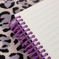 Cuaderno Espiral con Estampado de Leopardo A6 - 100 Hojas, Portátil y Fácil de Transportar, Ideal para Regalo