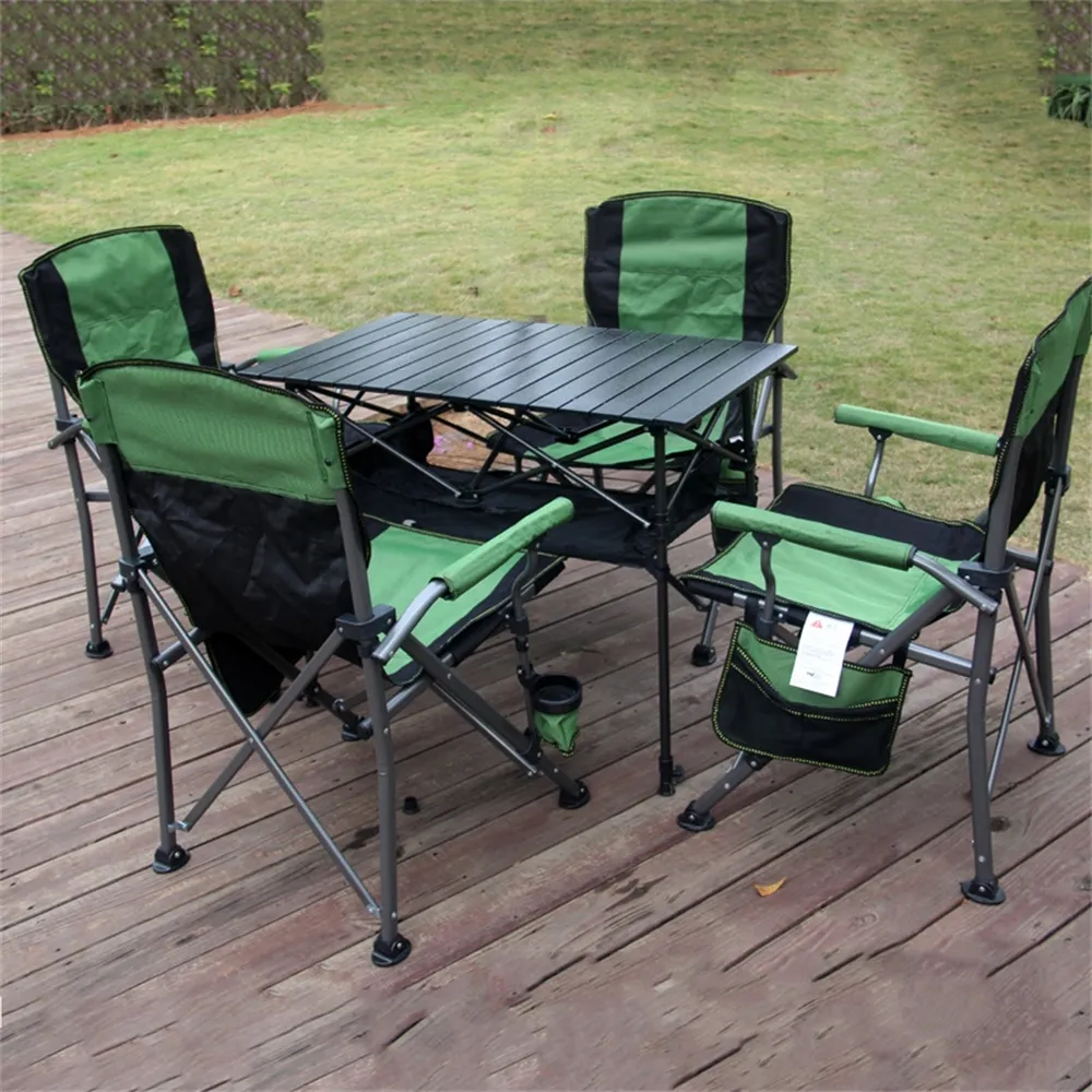 Oem Chaise de détente surdimensionnée pour l'extérieur, ensemble table et chaises de camping pliantes Oxford épaissie pour la pêche à la plage et le pique-nique