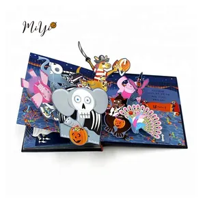 custom hardcover pop up children story pop-up 3d book printing