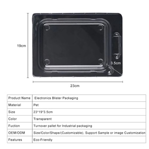 กล่องบรรจุภัณฑ์พลาสติกแบบฝาพับใส PET แบบพกพา HDPE PP ดีไซน์ใหม่ ปรับแต่งได้ - Product Image 6