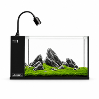 Aquarium Nano en Verre avec Filtre Intégré Sec/Humide, Éclairage LED 3 Couleurs Réglable, Vente en Gros Usine, OEM ODM
