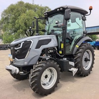 Tracteurs agricoles à prix d'usine, 75 CV, 4 roues motrices, cabine, 12F+12R, moteur diesel 4 cylindres