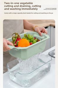 Coupe-légumes multifonctionnel en acier inoxydable, fonctionnement manuel, pour la maison, pour émincer les pommes de terre, trancher les concombres, outils pour fruits et légumes - Product Image 5