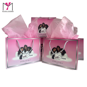 MuYang Custom logo Luxury Gold Stamp Paperboard Shipping <b>Bag</b> for Hair and Household Products Packaging - Product Image 2