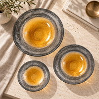 Plateau à fruits élégant en verre Jossin avec design en verre artistique ambré pour le service du chocolat, décoration nordique pour la maison et la décoration d'hôtel