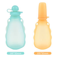 Conteneur de stockage en silicone de qualité platine à 100 %, compatible micro-ondes, pour lait maternel et aliments pour bébés, sac de conservation frais et réutilisable