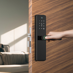 Serrure de porte intelligente antivol SinovoTEC Tuya WIFI avec empreinte digitale, mot de passe, carte, caméra, en alliage d'aluminium, style œil-de-chat - Product Image 3