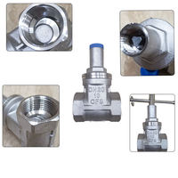 Vannes à vanne de personnalisation d'usine 3/4in dn20 anti-vol en acier inoxydable cf8m vanne à vanne filetée à étanchéité souple avec serrure