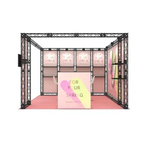 New Design Fair Portable Aluminum Modular Tool Free Truss Expo Custom 10x10ft Advertising Trade Show Display Exhibition Booth