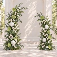 Arche florale en soie artificielle personnalisée, taille sur mesure, cadre métallique, toile de fond de mariage réglable, décorations pour scène de mariage et fête d'anniversaire