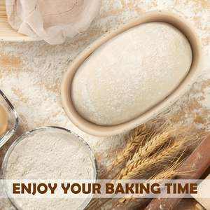 Kit Artesanal para Hacer Pan de Levadura, Cestas y Forros de Ratán Hechos a Mano, Cesta de Fermentación para Panadería Casera - Product Image 4