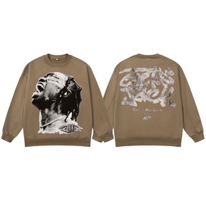 Sweat à capuche unisexe personnalisable inspiré de <span class=keywords><strong>Travis</strong></span> <span class=keywords><strong>Scott</strong></span>, <span class=keywords><strong>style</strong></span> streetwear américain, effet délavé flocon de neige vintage, <span class=keywords><strong>style</strong></span> sportif - Product Image 2