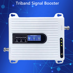 Kit completo 900 1800 2100MHz Tri Band 3 Band 2G 3G 4G Lte <span class=keywords><strong>amplificador</strong></span> repetidor <span class=keywords><strong>de</strong></span> <span class=keywords><strong>señal</strong></span> con antena interior exterior y cable <span class=keywords><strong>coaxial</strong></span> - Product Image 2