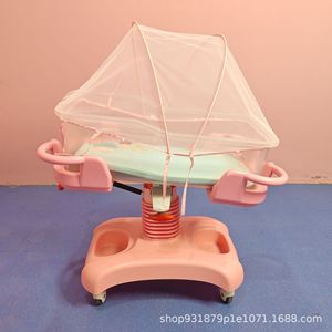 Cama para cochecito de bebé con ruedas, material ABS, patrón de dibujos animados para el cuidado infantil, 890x520x824mm - Product Image 3