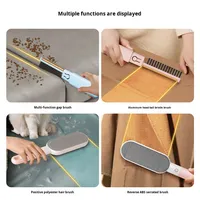 Brosse dépoussiérante électrostatique quatre-en-un transfrontalière FK-0902 – Éliminateur multifonction de poils d'animaux et de poussière pour vêtements et canapés