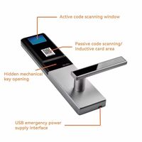 Serrure de porte d'hôtel QRcode ouverte par code QR avec télécommande d'application pour système de verrouillage de porte de code QR d'hôtel d'appartement