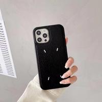 Étui de protection en similicuir gaufré de luxe, simple et tendance, pour iPhone 15, 16, 14, 13, 12, 11 Pro Max