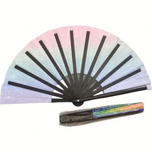 Abanico Plegable de Plástico de 13 Pulgadas con Impresión Personalizada, Abanico de Mano Económico para el Orgullo Gay, Festivales y Fiestas LGBT - Product Image 5