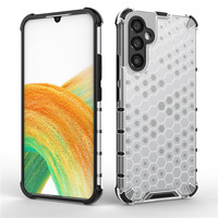 Coque de protection pour Samsung A15, 2 en 1, pare-chocs souple en TPU, dos rigide en PC, design nid d'abeille, antichoc