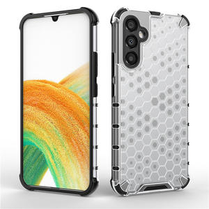 Funda Protectora 2 en 1 para <span class=keywords><strong>Samsung</strong></span> A15, Carcasa Trasera Rígida de PC y Parachoques Suave de TPU, Diseño de Panal, Resistente a Golpes - Product Image 4