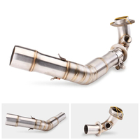 Pot d'échappement slip-on pour moto Piaggio Vespa GTS 250 GTS 300 2007-2017 2018 2019 2020, tube intermédiaire GTS300