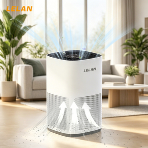 Low Noise Air Purifier <b>With</b> Sleep Mode <b>Timer</b> Child Lock Night <b>Light</b> 3 Fan Speed 36m Coverage Bedroom Office Living Room Low Noi - Product Image 1