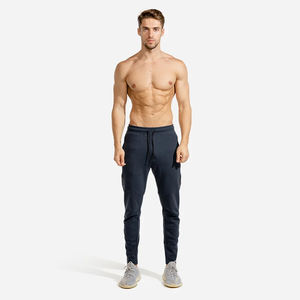 Nouvel arrivage de pantalons de survêtement confortables en polaire pour hommes, avec cordon de serrage, droite, style décontracté, design teint uni - Product Image 6