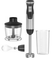 Mixeur Plongeant 1000W 4-en-1 avec Hachoir 0,5L, Bol 0,7L, Fouet en Acier Inoxydable, 2 Vitesses et Contrôle Progressif pour Cuisine