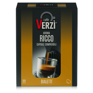 Caffè Verz 100 Capsule Ricche Compatibili con Macchine Monodose BIALETTI Prezzo per Capsula 0,15 - Product Image 1