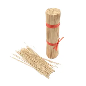 Fornitori di bastoncini di incenso rotondi in materiale di bambù da 1.3mm bastoncino di incenso agarbatti per uso religioso