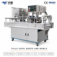 Machine automatique de remplissage et de scellage de petites tasses, 3600 tasses par heure, pour capsules de café, yaourt, gelée, industrie alimentaire